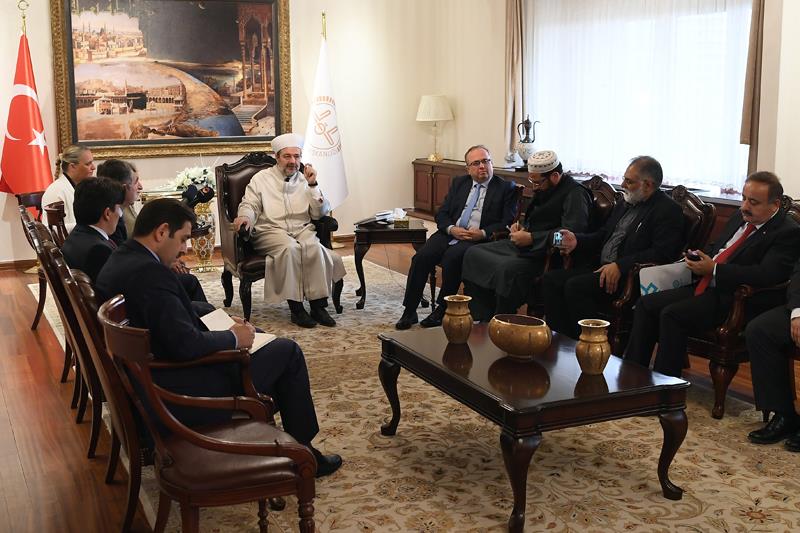 Başkan Görmez, Pakistanlı medya kuruluşlarının temsilcilerini kabul etti