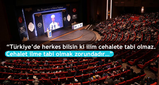 “Eğer dini istikrar kaybolursa siyasi istikrar da, ekonomik istikrar da yok olur…”