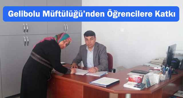 Gelibolu Müftülüğü’nden Öğrencilere Katkı