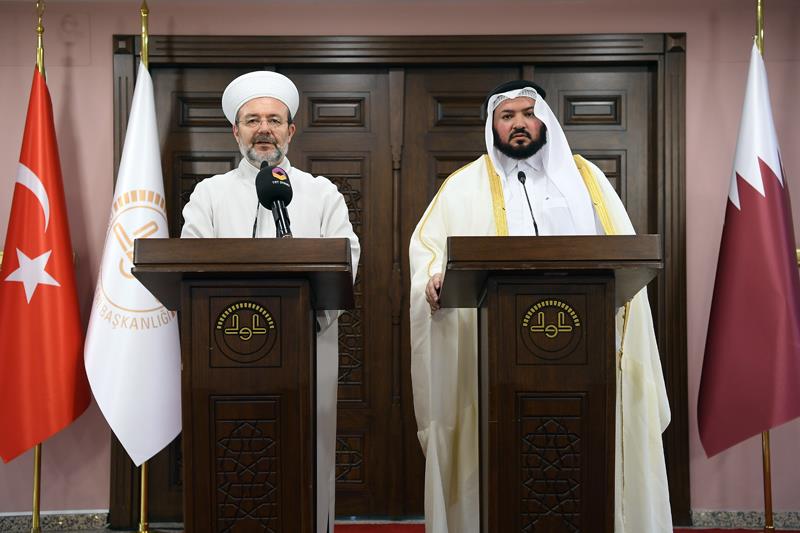 Katar Evkaf ve İslam İşleri Bakanından Diyanet’e ziyaret