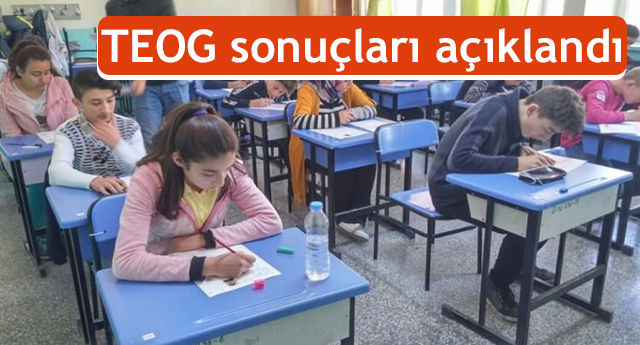 TEOG sınav sonuçları açıklandı