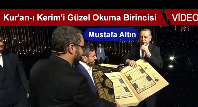 Kur'an-ı Kerim'i Güzel Okuma Yarışma Birincisi Musfata Altın oldu