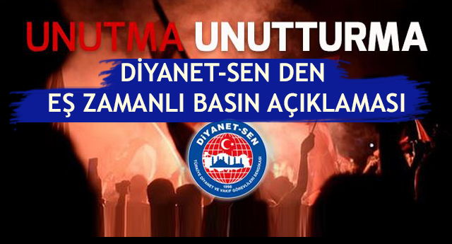 Diyanet-Sen den Türkiye Geneli Açıklama