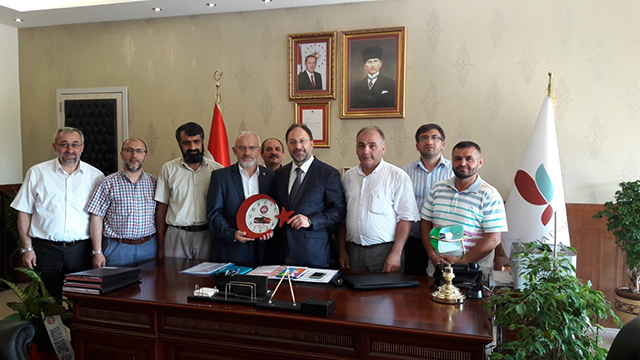 Rektör  Erbaş'a Yalova Diyanet-Sen den Hayırlı Olsun Ziyareti