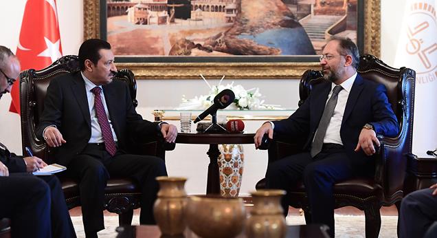 Diyanet İşleri Başkanı Erbaş, Büyükelçi El Khereiji’yi kabul etti…