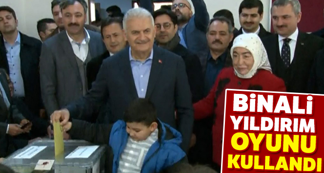 Binali Yıldırım, Tuzla'da oyunu kullandı
