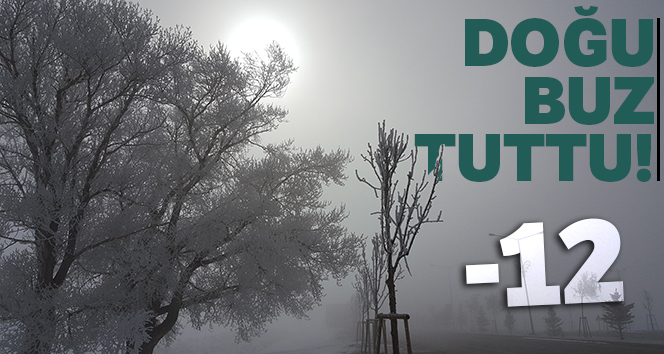 Doğu Anadolu'da soğuk hava: Ağrı eksi 12