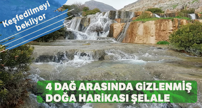Dört dağ arasına gizlenmiş doğa harikası şelale keşfedilmeyi bekliyor