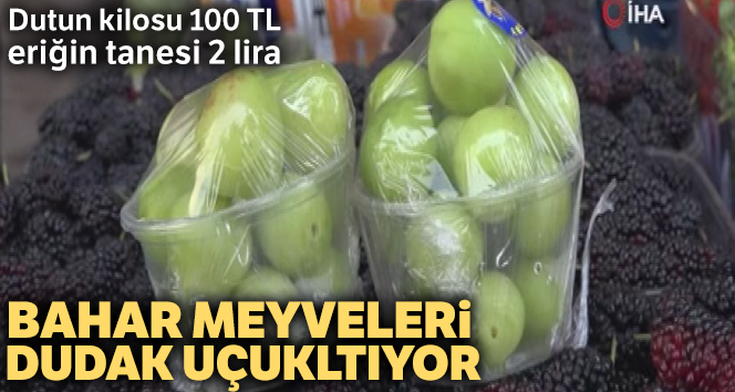 Dutun kilosu 100 TL, eriğin tanesi 2 liradan satılıyor