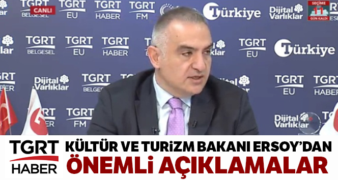 Kültür ve Turizim Bakanı Ersoy:' Nitelikli turistleri Türkiye'ye getirmek istiyoruz'