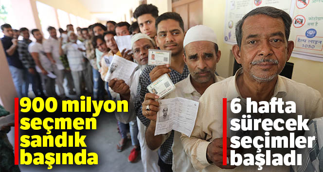 Hindistan’da 6 hafta sürecek seçimler başladı