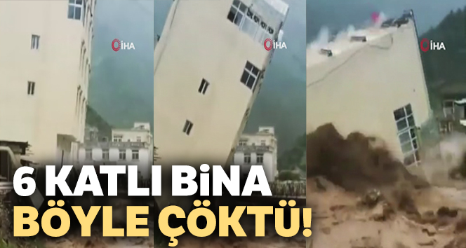 İran'da sel nedeniyle 6 katlı bina çöktü
