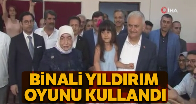 Binali Yıldırım oyunu kullandı