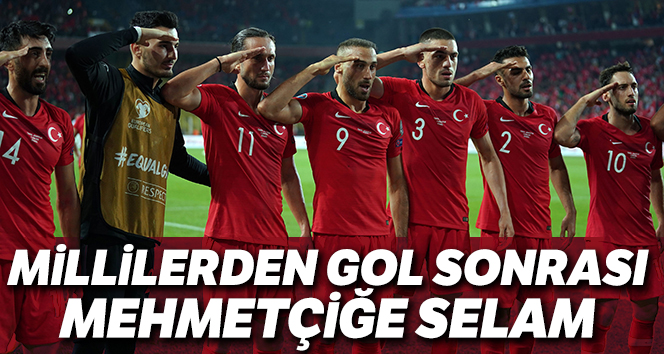Millilerden golden sonra asker selamı