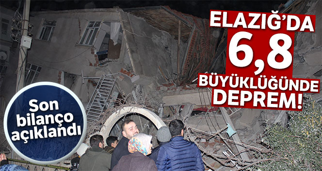 AFAD: 'Elazığ’da meydana gelen depremde 20 kişi hayatını kaybetti, bin 15 kişi ise yaralandı'