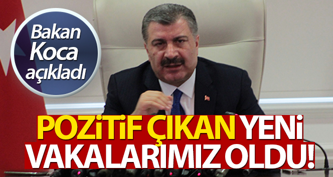 Bakan Koca: 'Pozitif çıkan yeni vakalarımız oldu'