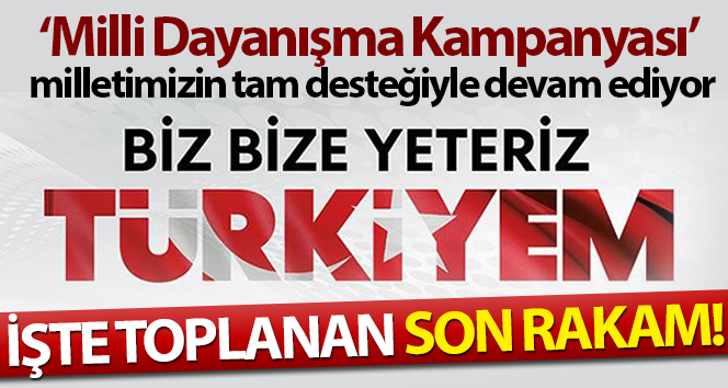 İletişim Başkanlığı: 'Milli Dayanışma Kampanyası'nda 846 milyon 606 bin lira toplandı'
