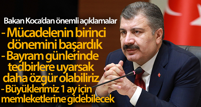 Sağlık Bakanı Koca'dan önemli açıklamalar! 'Bayram günlerinde tedbirlere uyarsak...'
