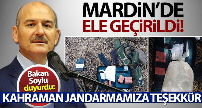 Bakan Soylu duyurdu: Mardin'de büyükşehirlere gönderilmek üzere patlayıcı madde ele geçirildi