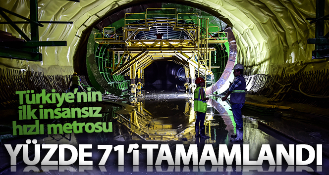 İstanbul Havalimanı Metro Hattı’nın yüzde 71’i tamamlandı