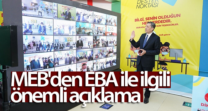 Milli Eğitim Bakanlığı, EBA’ya erişim sıkıntısıyla ilgili açıklama yaptı