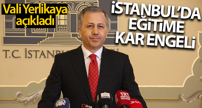 İstanbul’da eğitime kar engeli