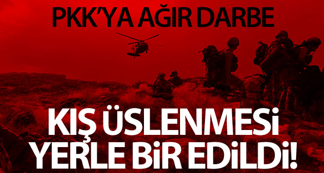 PKK'nın kış üstlenmesine ağır darbe