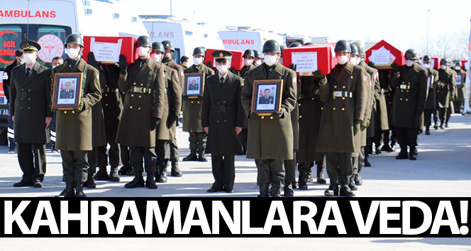 11 şehidimiz Elazığ’dan törenle Ankara’ya uğurlandı