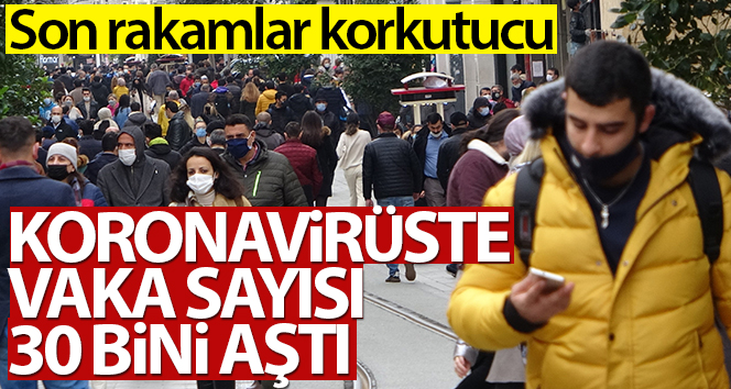 Türkiye'de son 24 saatte 30.021 koronavirüs vakası tespit edildi