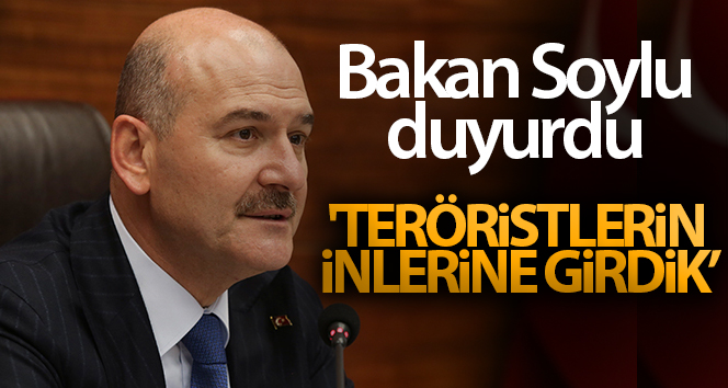 Bakan Soylu: 'Teröristlerin inlerine girdik'