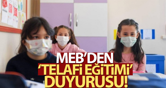 MEB: 'Telafi eğitimlerine katılımda ‘gönüllülük’ esas'