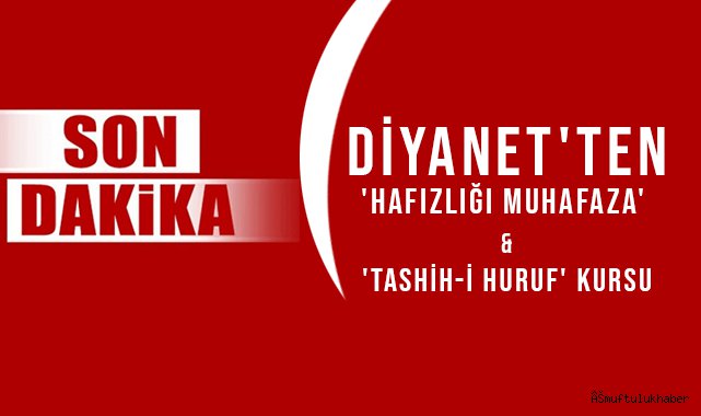 Diyanet'ten Duyuru