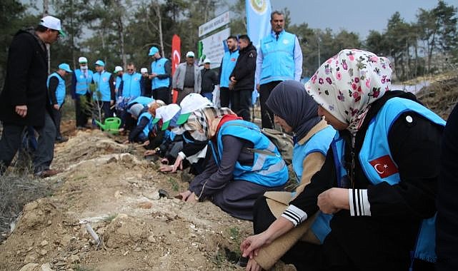 750 bin fidan toprakla buluştu
