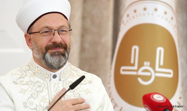 Başkan Erbaş’tan Regaib Gecesi mesajı