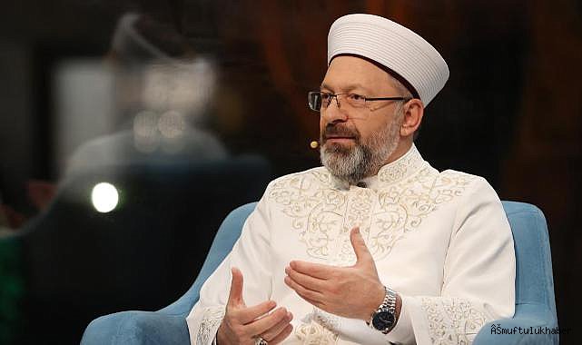 Erbaş, ilk sahurda Diyanet TV’nin konuğu oldu