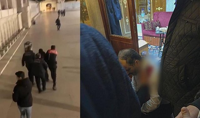 Fatih Camii'nde bıçaklı saldırı.