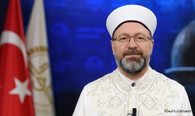 Başkan Erbaş'tan Miraç Gecesi mesajı