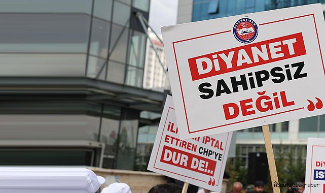 Diyanet-Sen'dan CHP Genel Merkezi önünde protesto