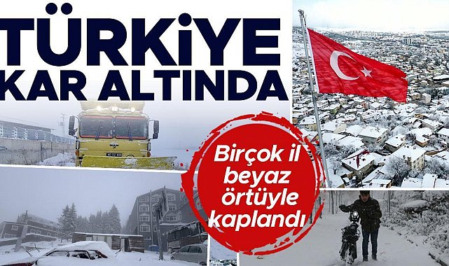 Türkiye kar altında | Birçok ilde kar yağışı etkili oluyor... İşte yurttan kar manzaraları