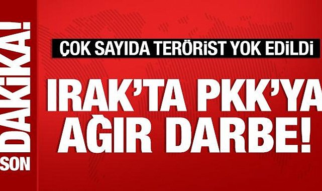 Son Dakika: Irak'ta PKK'ya ağır darbe! 14 terörist etkisiz