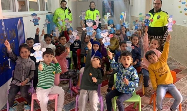 4-6 Yaş Grubu Kur’an Kursu öğrencilerine trafik eğitimi