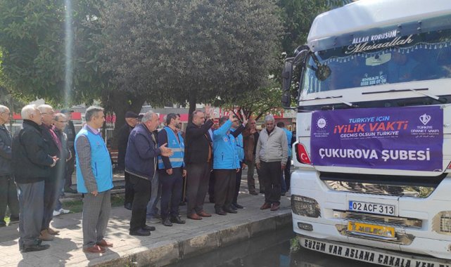 Adana'dan deprem bölgesine yardımlar sürüyor