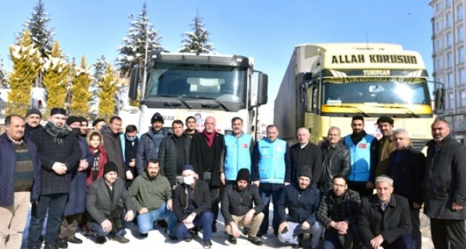 Ahlat’tan Suriye’ye iyilik dolu tır haberleri
