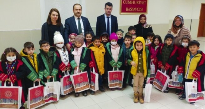 Cumhuriyet Başsavcısı 4-6 yaş Kur'an kursu öğrencileriyle buluştu
