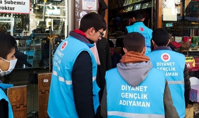 Diyanet gençlik esnafı ziyaret etti