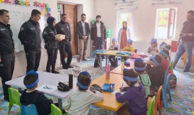 Emniyet personelinden 4-6 yaş Kur'an kurslarına ziyaret
