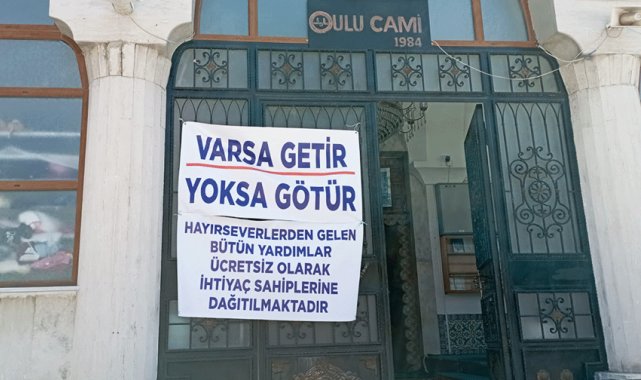 Gediz'de "Varsa Getir Yoksa Götür" uygulaması başlatıldı