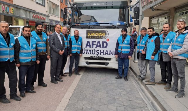 Gümüşhane'den deprem bölgesine kardeş yardımı