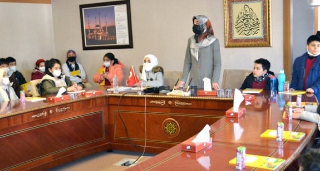 İmam hatipli öğrencilerden müftülüğe ziyaret
