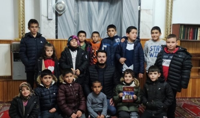 İncesu'da çocuklar camide buluşuyor